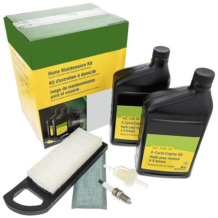 Home Service & Maintenance Kit for John Deere 100 Series, L Series, Z Series, 102, 105, L100, LA100, Z225 Lawn Mower