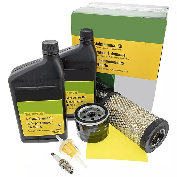 Home Service & Maintenance Kit for John Deere D Series, E Series, S Series, D110, D120, E110, L100, LA115, LA125, S110 Lawn Mower
