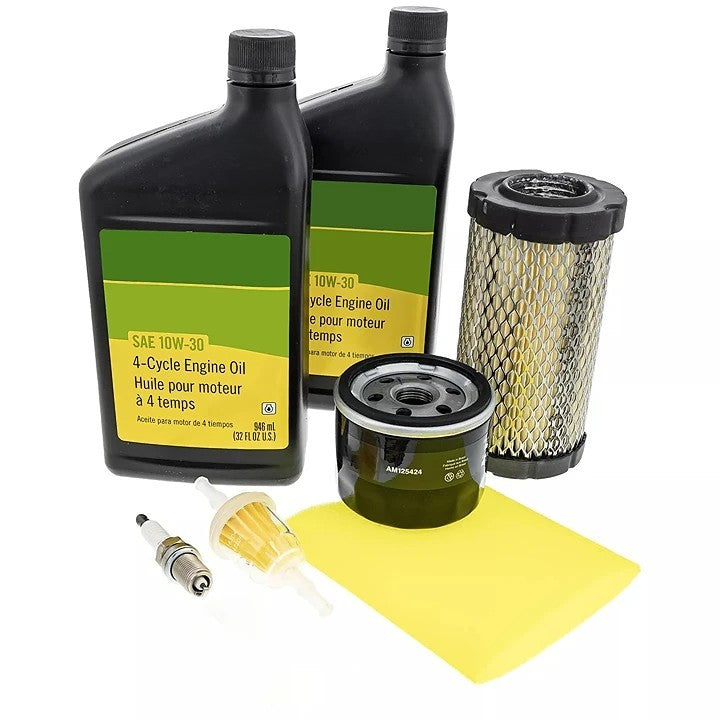 Home Service & Maintenance Kit for John Deere D Series, E Series, S Series, D110, D120, E110, L100, LA115, LA125, S110 Lawn Mower