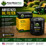 Engine Oil Filter AM107423 – Anti-Drainback Valve & Advanced Filtration
