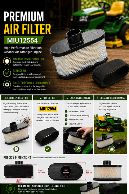 Home Service Maintenance Kit for JD Models Z Series, S Series, Z320M, Z320R, Z330M, Z330R, Z445, Z465, Z530M, Z530R, Z540M, Z540R, Z645, Z655, Z665, Z730M, S240, WH48A Lawn Mower