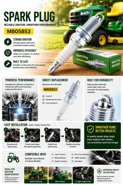 Home Service & Maintenance Kit for JD Models X Series, Z Series, 47 IN, GT235, GT245, GX255, GX335, LX280, X300, X304, X320, X324, X340, X360, X500, X530, X534, Z435, Z445, Z465, Z625 Lawn Mower