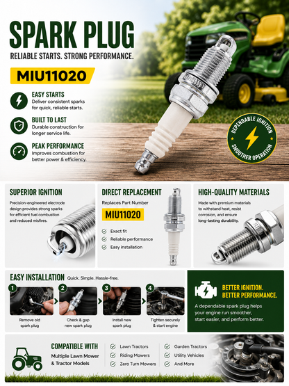 Home Maintenance Kit for JD Models 107H D130 D140 S140 X110 X135R X146R X155R X165 X166 X166R Z225 Z235 Z255 Z315E Z325E Z335E Z335M Z345M Z345R Z355E Z355R Z375R Lawn Tractors & Zero Turn Mowers